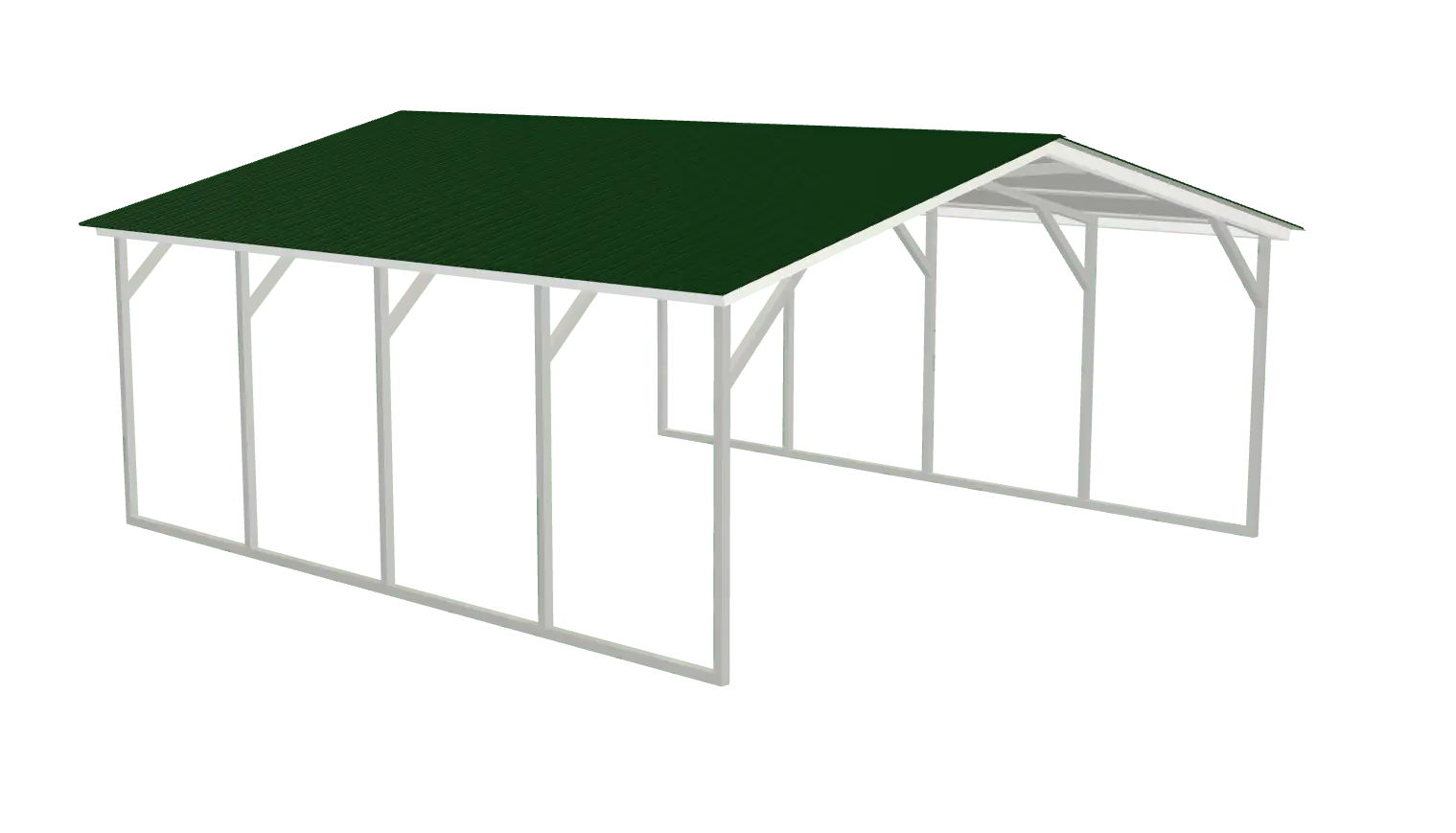 Vertical Roof Metal Carports Image of vertical roof style metal carport