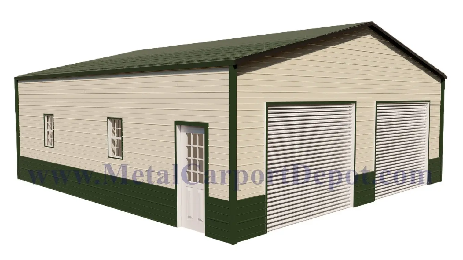 Boxed Eave Style Garage Boxed Eave Style Fully Enclosed Metal Garage With 29 Gauge Horizontal Roof