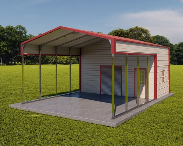 Metal Carport Combo Unit Image