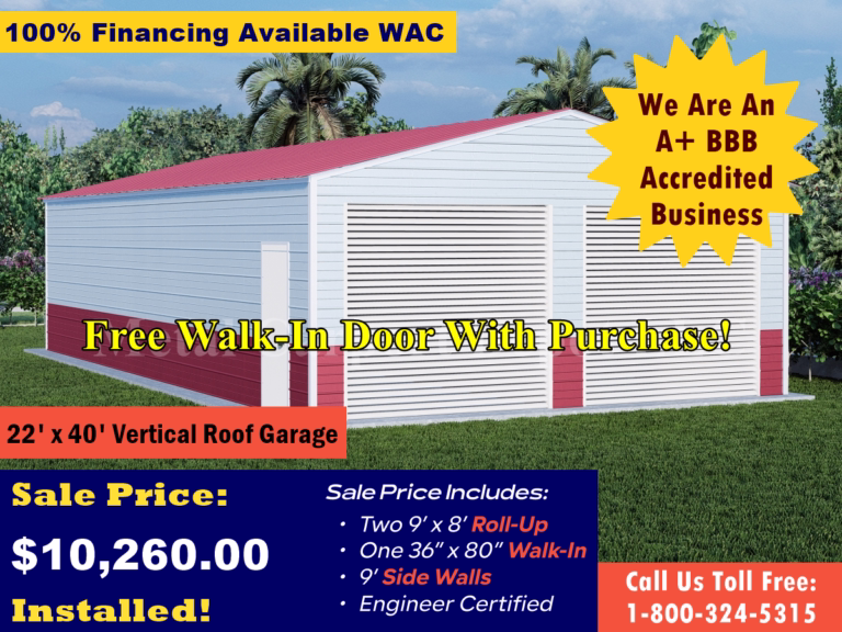22x40x9-Vertical-Roof-Garage-Image