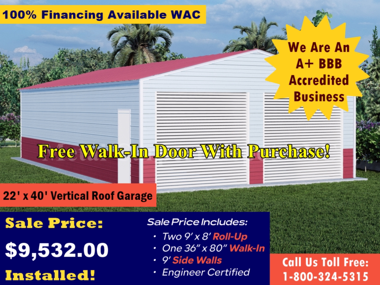 22x40x9-Vertical-Roof-Garage-Image