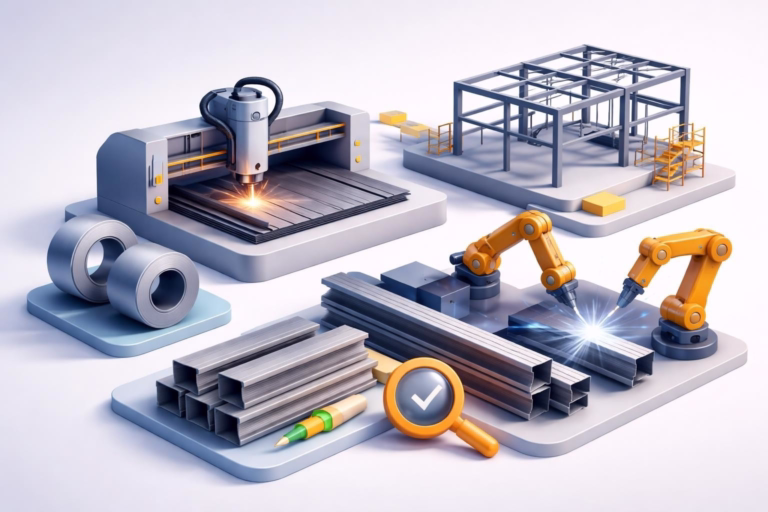 steel building manufacturing: process & quality standards