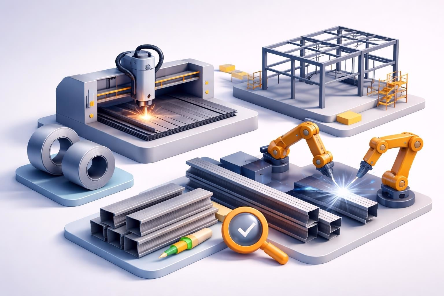 steel building manufacturing: process & quality standards